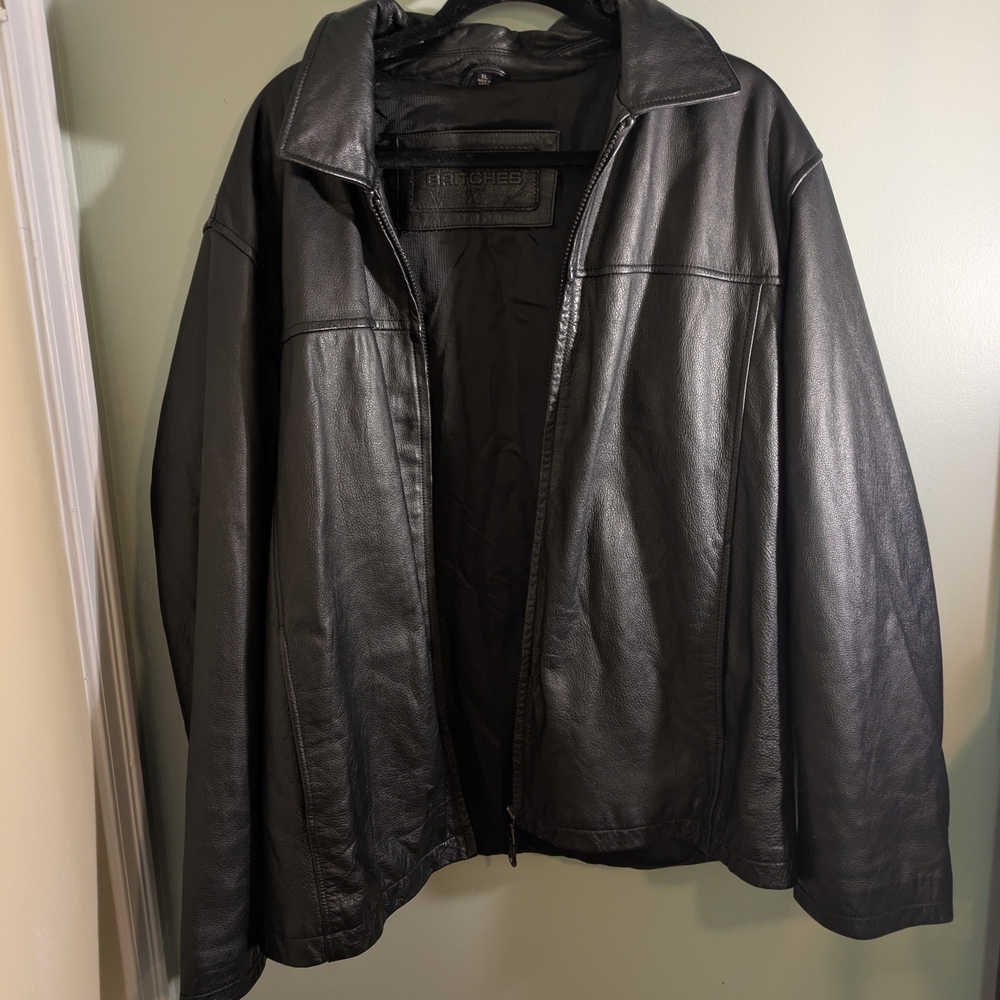 Men's Black Leather Jacket